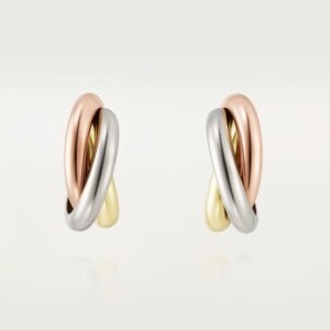 Cartier Trinity Earrings Classic Model 18K White