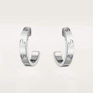 Cartier LOVE Hoop Earrings Small Model 18K Yellow Gold