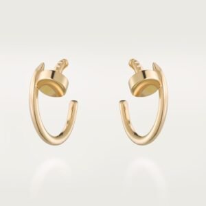 Cartier Juste un Clou Hoop Earrings Small Model 18K Yellow Gold
