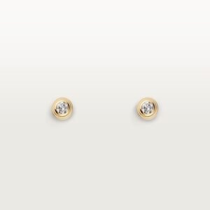 Cartier d'Amour Stud Earrings Mini Model 18K Yellow Gold
