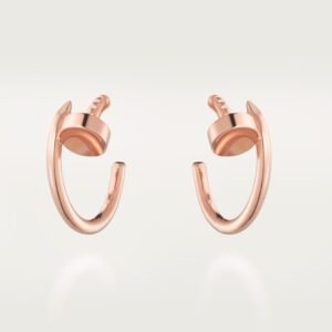 MoodZoom 18K Rose Gold Minimalist Hoop Earrings