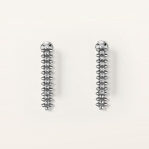 MoodZoom 18K White Gold Multiwear Hoop Earrings